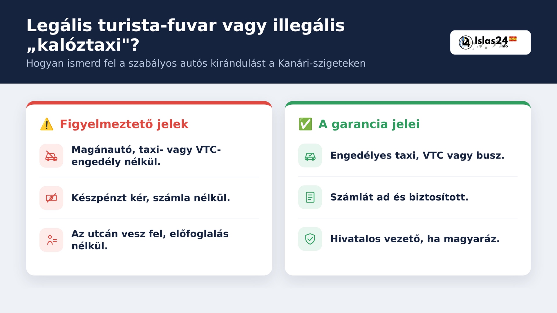 Legális-e, ha autóval visznek kirándulni a Kanárikon?
